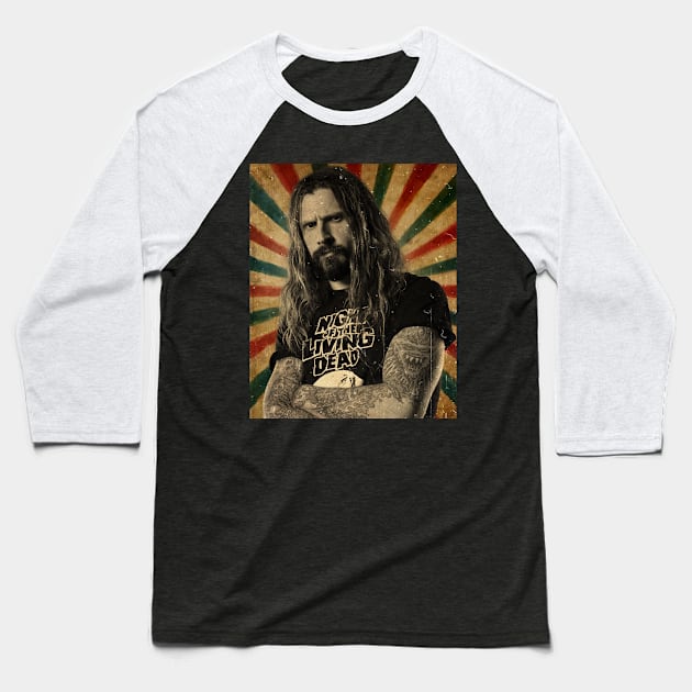 Rob Zombie - No Makeup Baseball T-Shirt by Janji Joni